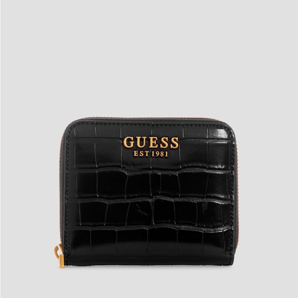 Black Zip-Around Wallet Guess